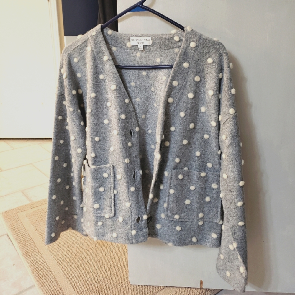 Madewell Texture & Thread Boxy Bobble Cardigan - image 1